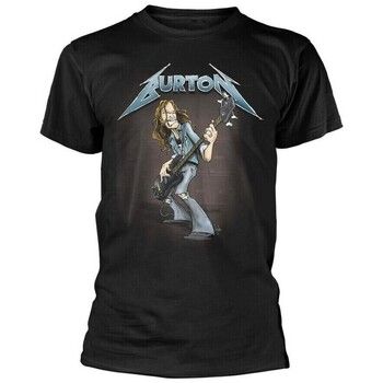 Metallica Camiseta Cliff Burton Squindo Stack para mujer