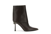 botines de piel napa con vuelta dark brown 35