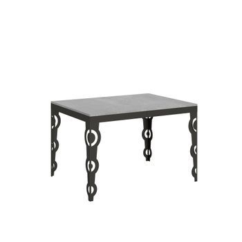 Mesa Extensible 90x120/380 Cm Karamay Evolution Cemento Estructura Antracita