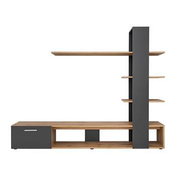 Mueble Para Tv Cleo – Librería Y Estanterías Integradas