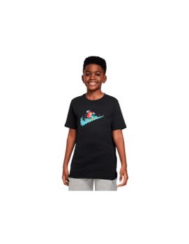 Camiseta Nike Sportswear Big Niño Negro