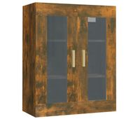vidaxl armario colgante de pared roble ahumado 695x34x90 cm