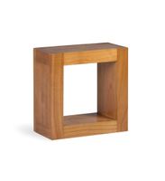 estante de madera de mindi marron 40x40 cm
