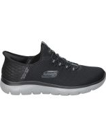 zapatillas veganas para hombre skechers slip-ins summits high range 232457-bkcc negro 41