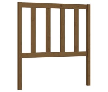 Vidaxl cabecero de cama madera maciza de pino marrón miel 81x4x100 cm