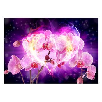 Papel Pintado 3d - Orquídeas En Llamas (300x210 Cm)