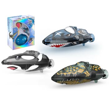 JJRC S21 RTR 2.4G Mini Barco RC Acrobacia Serie de Animales Marinos Lancha Velocidades Rotación 360° Luces LED Modelos d