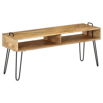 Mueble Para Tv Madera Maciza De Mango 110x35x45 Cm Vidaxl