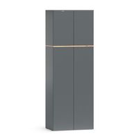 armario alto viktor 68 x 1886 cm con 8 compartimentos cerrados vicco