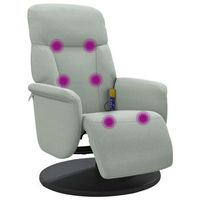 sillon reclinable masaje  sillon de salon  silla con reposapies terciopelo gris claro