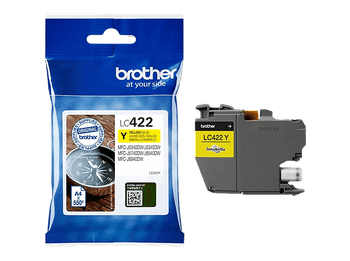 Cartucho de tinta - Brother LC-422Y, 550 páginas, Amarillo