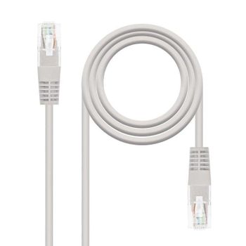 Cable de Red Latiguillo Nanocable Cat6 UTP RJ45 25 cm Gris