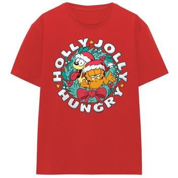Garfield Camiseta Holly Jolly Hungry para mujer