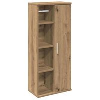 mueble de bano con portarrollos roble artisan 39x22x90 cm vidaxl