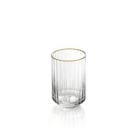 vaso de vidrio en marron y dorado 67x67x108 cm