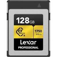 tarjeta cfexpress tipo b lexar lcxexpr128g-rneng 128gb 1900mbs 1500mbs plata