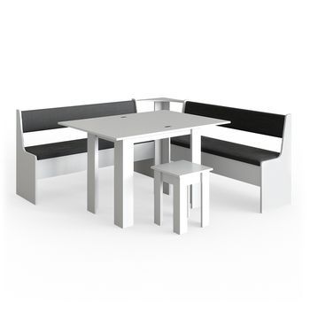 Conjunto Con Banco Esquinero Roman 180 X 180 Cm Con Mesa Vicco
