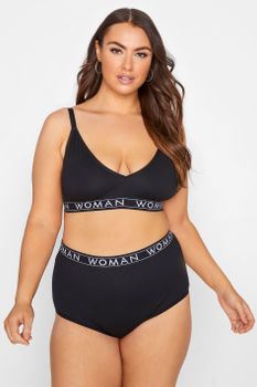 Conjunto Lounge Bralette Y Bragas Negros