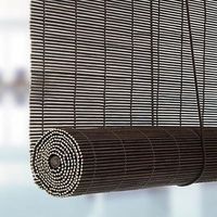estor enrollable decoracion bambu 150x175cm wengue