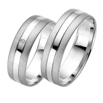 Alianzas oro blanco 6mm