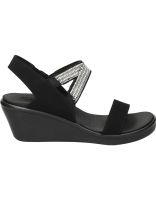 sandalias skechers 33218-blk negro para mujer 39