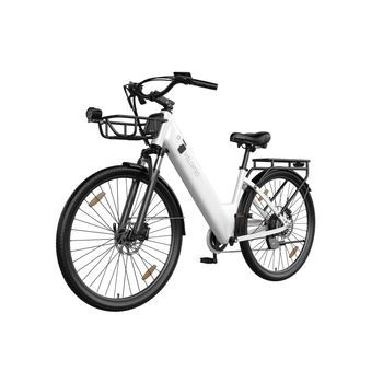 Bicicleta Eléctrica Urbana Velopro C1pro, 250 W, Batería 36 V 18 Ah, Frenos Hidráulicos, Potencia Ajustable, Blanco
