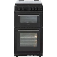 belling fs50gdol 50 cm gas cooker - black black