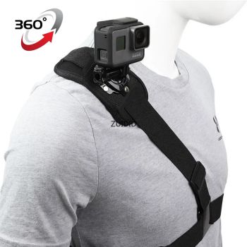 Para accesorios Go pro 360 °   Arnés de montaje de correa de hombro para Gopro Hero 11 10 9 8 7 6 5 4 SJ4000 para cámara Xiaomi Yi