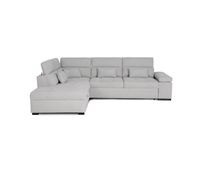 rinconera reversible con cama stewart 4 plazas gris claro