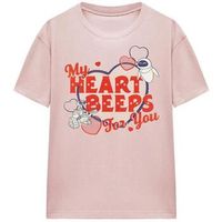wall-e camiseta my heart beeps para mujer