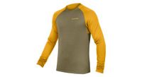 camiseta de manga larga forro polar endura singletrack verde amarillo