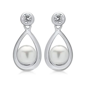 Pendientes de plata 925 con perlas de agua dulce