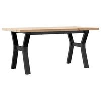 mesa de centro 100x50x455 cm madera - marron