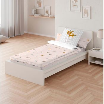 Saco Nórdico Infantil Con Relleno 100% Algodón Cama 105 Hei Amigos Peludos