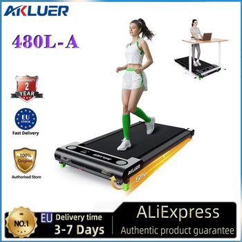AKLUER 480L-A Caminadora Silenciosa de 2.5HP con Inclinación del 5% y Absorción de Impactos Avanzada de 6 Capas, Diseño Compacto para Debajo del Escritorio, Control Remoto y Pantalla LED, Capacidad de