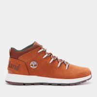 timberland mens sprint trekker nubuck mid boots - rust - uk 7