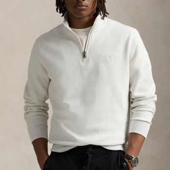 Polo Ralph Lauren Performance Lightweight Cotton-Blend Quarter-Zip Jumper - L