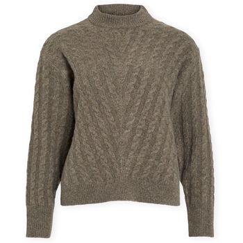 Vila Jersey Relli Highneck Knit - Falcon para mujer