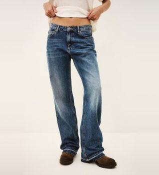 BA&SH para mujer. 1H26IVAN Jeans Vana azul (34), Casual, Denim, Algodón Reciclado