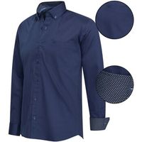 cappuccino italia camisa regular fit overhemd navy para mujer