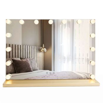 Espejo Hollywood Gold 80x60 Led