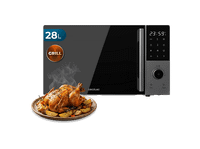 microondas con grill - cecotec proclean 2800 28 l 900 w grill 1200 conveccion 2200 8 programas plato 315 mm gris