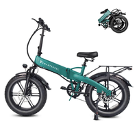 bicicleta electrica plegable de neumaticos anchos 20 48v 15ah - smt m6 verde
