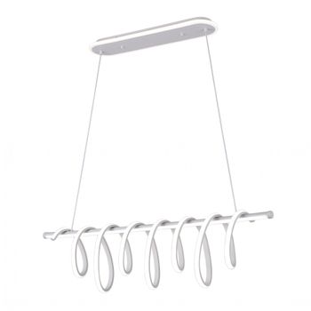 Colgante premium blanco 157w 3000-4000-6000k 13884lm c/luz ambiente remoto y reg.intensidad regx90x26cm