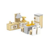 set de madera cocina americana