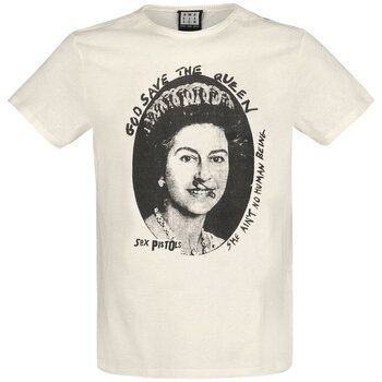 Amplified Clothing Camiseta manga larga God Save The Queen para mujer