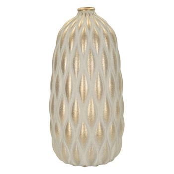 Jarrón Decorativo De Cerámica Diseño Moderno Cm Ø 22x44
