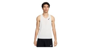Camiseta de tirantes nike aeroswift blanco hombre