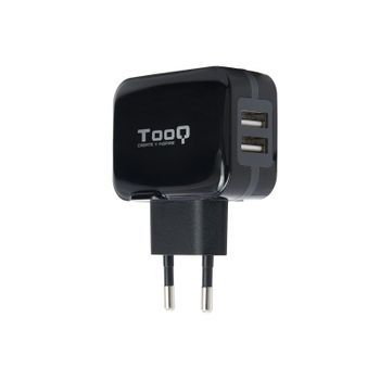 TooQ TQWC-1S02 Cargador de Pared 2xUSB 5V 3.4A 17W Negro