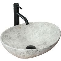lavabo sobre encimera rea sofia light stone